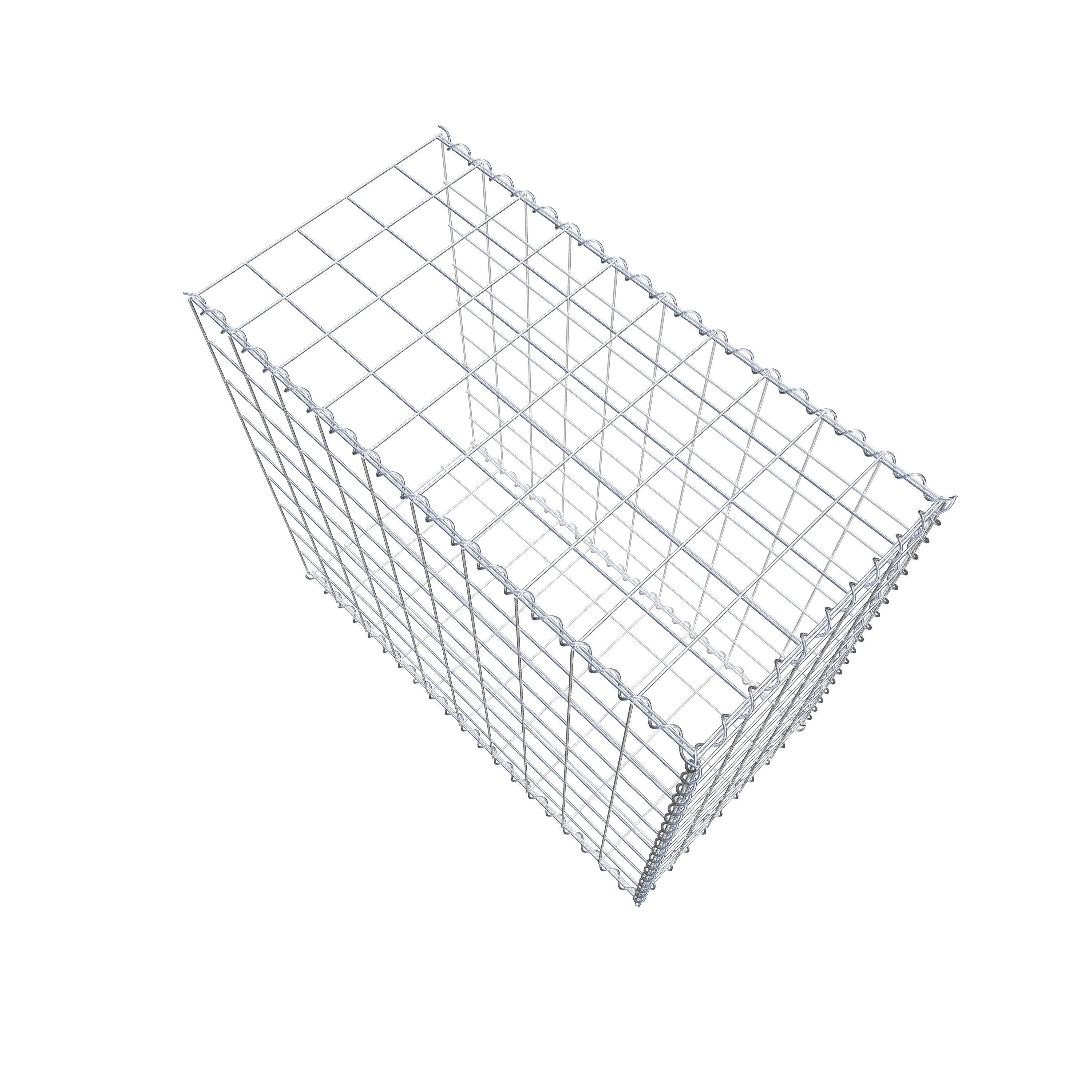 Add-on schanskorf type 2 100 cm x 90 cm x 50 cm (L x H x D), maaswijdte 10 cm x 10 cm, spiraal