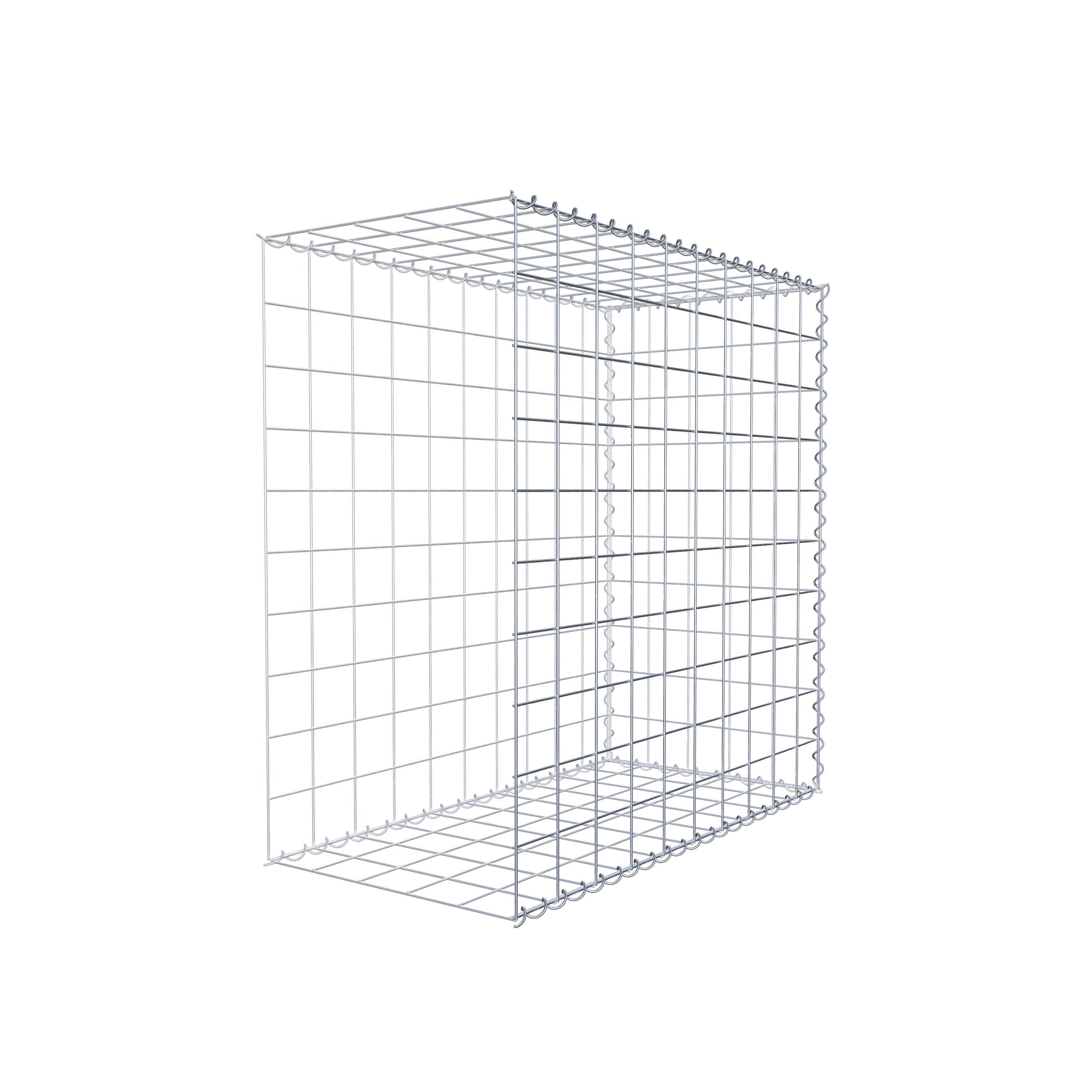 Opvokset gabion type 2 100 cm x 100 cm x 50 cm (L x H x D), maskestørrelse 10 cm x 10 cm, spiral