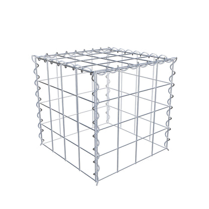 Anbaugabione Typ 3 40 cm x 40 cm x 40 cm (L x H x T), Maschenweite 10 cm x 10 cm, Spirale