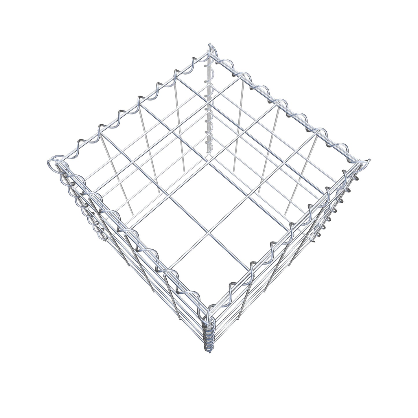 Anbaugabione Typ 3 40 cm x 40 cm x 40 cm (L x H x T), Maschenweite 10 cm x 10 cm, Spirale