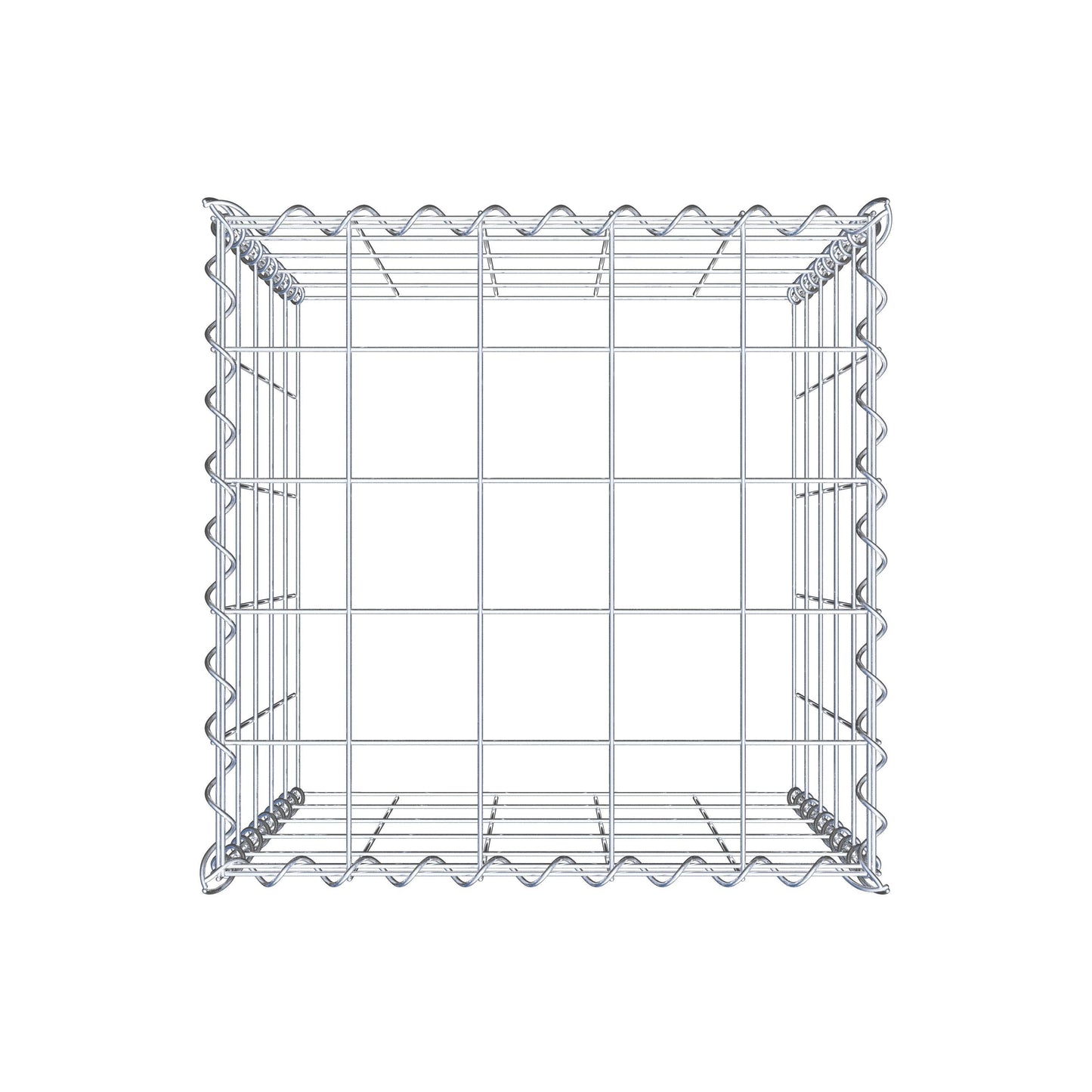 Anbaugabione Typ 3 50 cm x 50 cm x 50 cm (L x H x T), Maschenweite 10 cm x 10 cm, Spirale