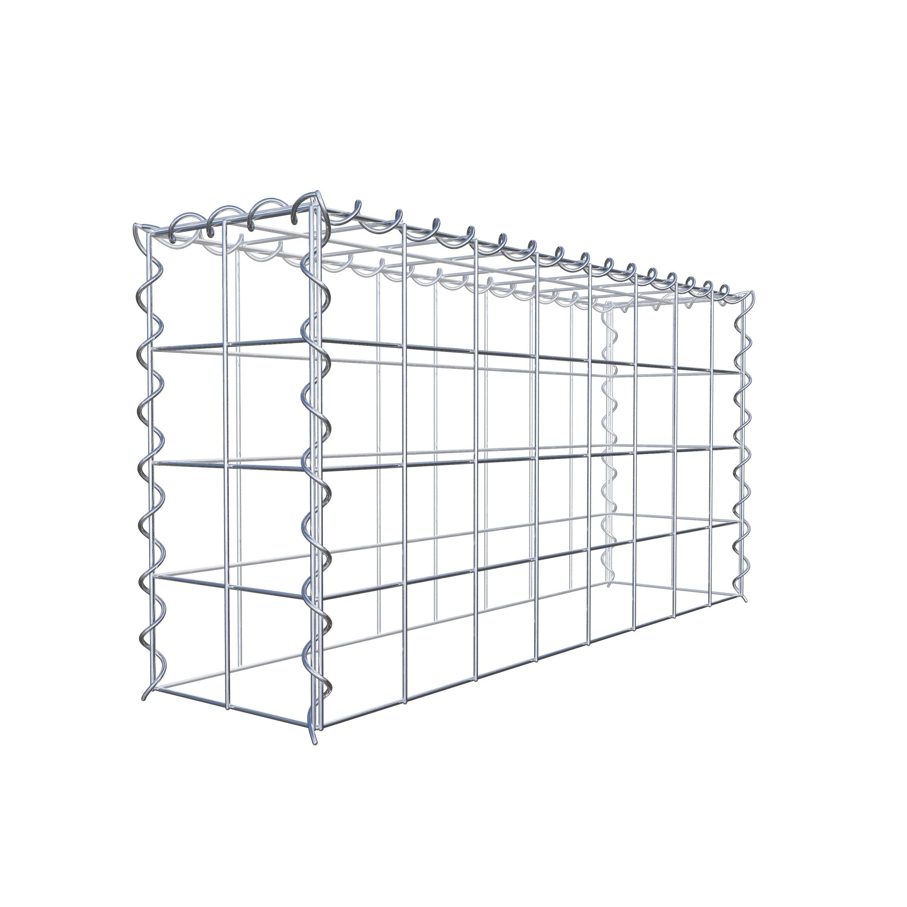 Gabbione aggiuntivo tipo 3 80 cm x 40 cm x 20 cm (L x H x P), maglia 10 cm x 10 cm, spirale