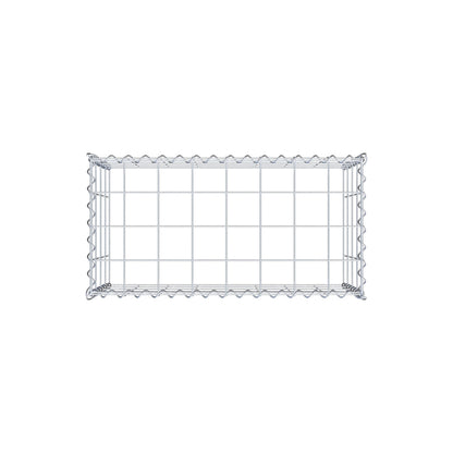 Anbaugabione Typ 3 80 cm x 40 cm x 40 cm (L x H x T), Maschenweite 10 cm x 10 cm, Spirale