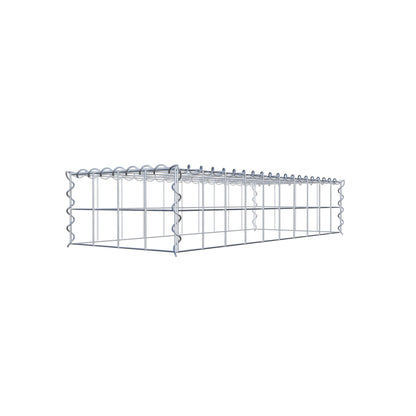 Anbaugabione Typ 3 100 cm x 20 cm x 40 cm (L x H x T), Maschenweite 10 cm x 10 cm, Spirale