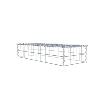 Anbaugabione Typ 3 100 cm x 20 cm x 40 cm (L x H x T), Maschenweite 10 cm x 10 cm, Spirale