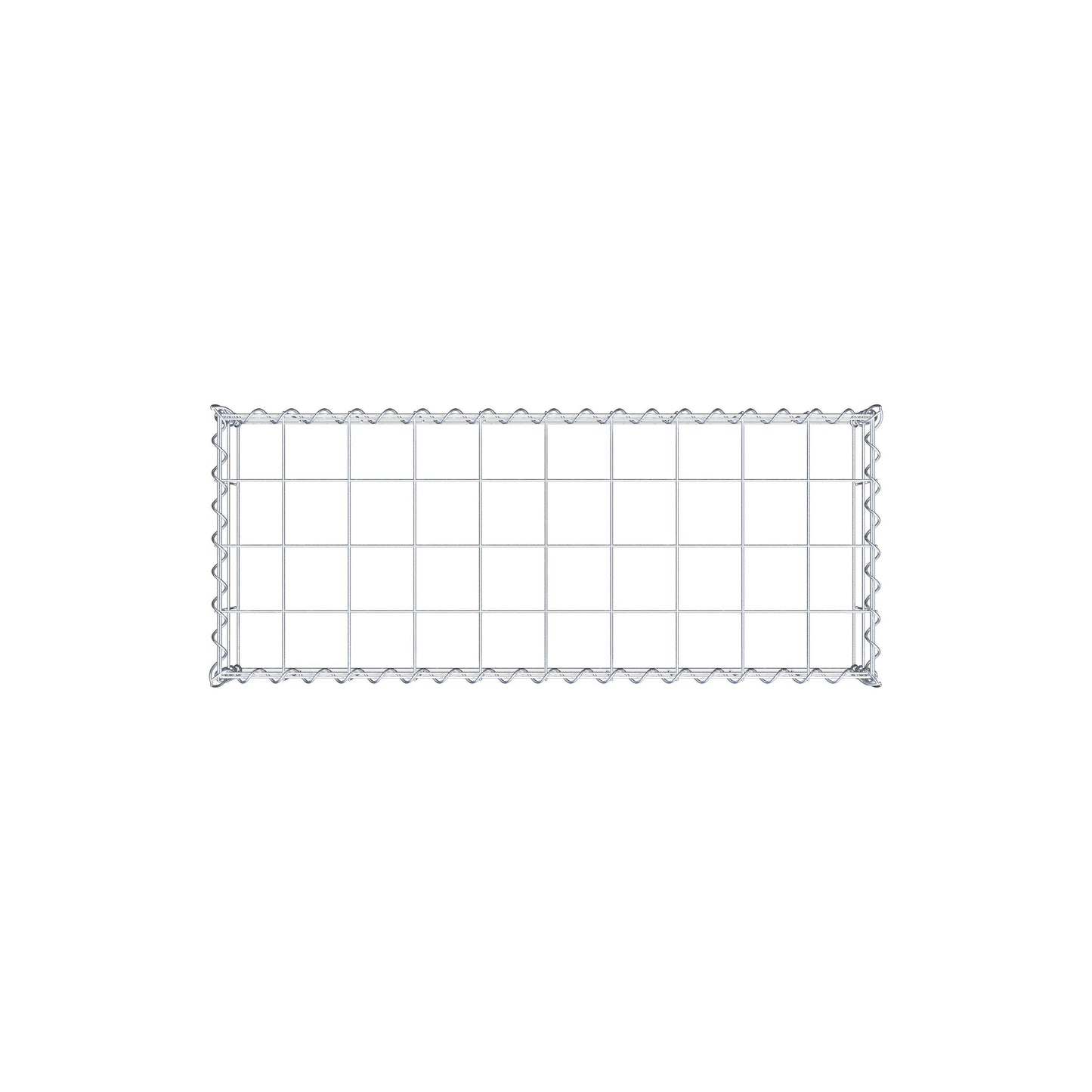 Anbaugabione Typ 3 100 cm x 20 cm x 40 cm (L x H x T), Maschenweite 10 cm x 10 cm, Spirale
