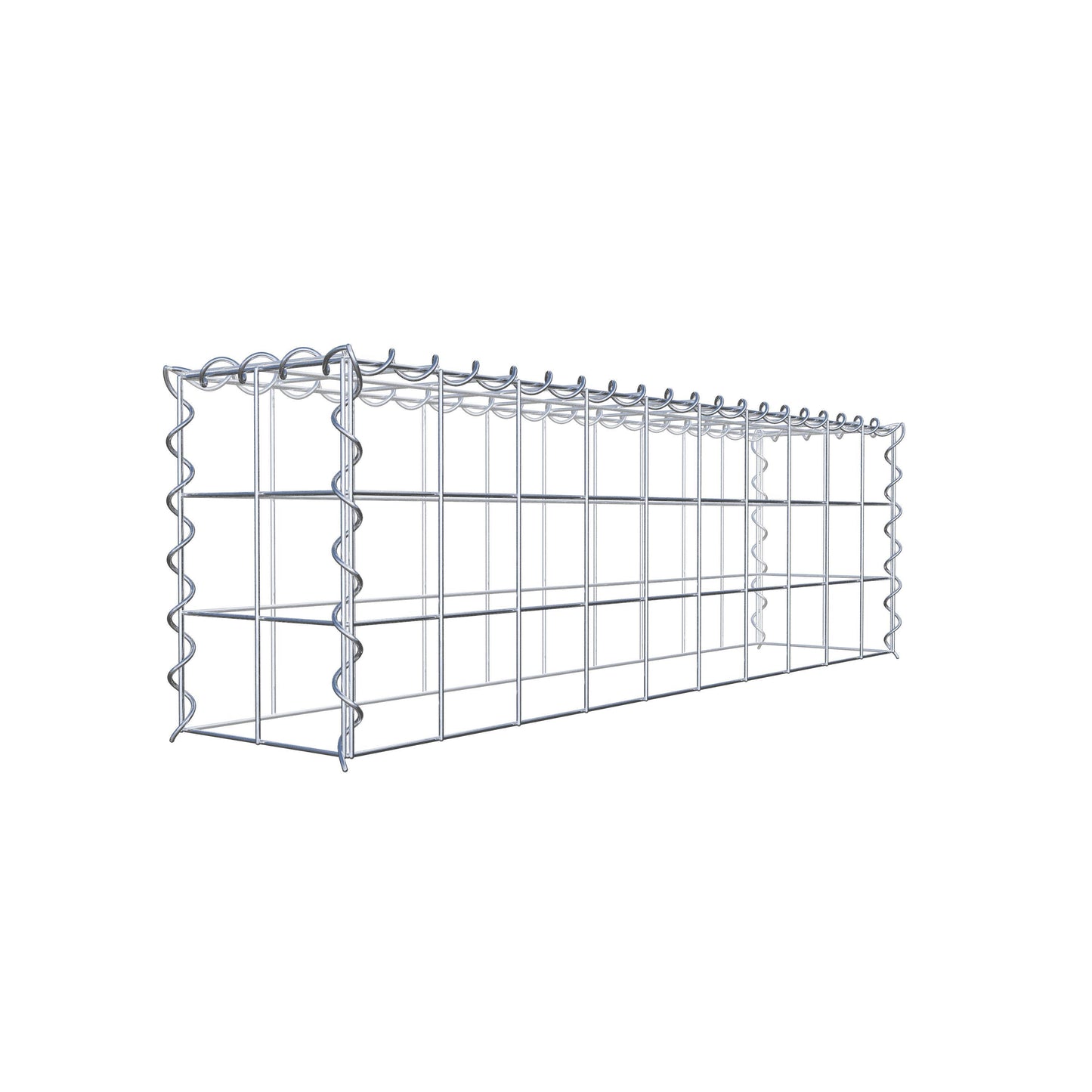 Anbaugabione Typ 3 100 cm x 30 cm x 20 cm (L x H x T), Maschenweite 10 cm x 10 cm, Spirale