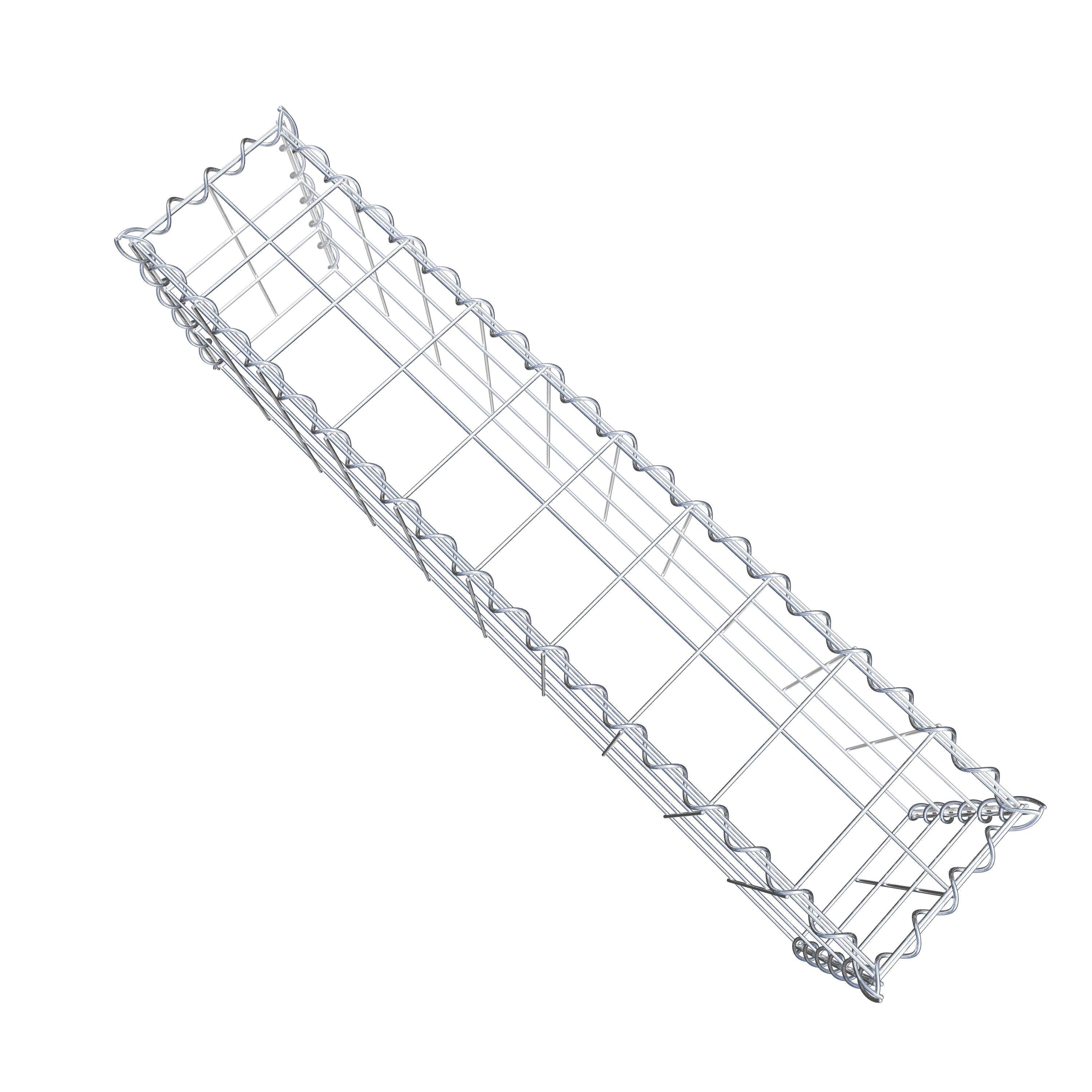 Anbaugabione Typ 3 100 cm x 30 cm x 20 cm (L x H x T), Maschenweite 10 cm x 10 cm, Spirale