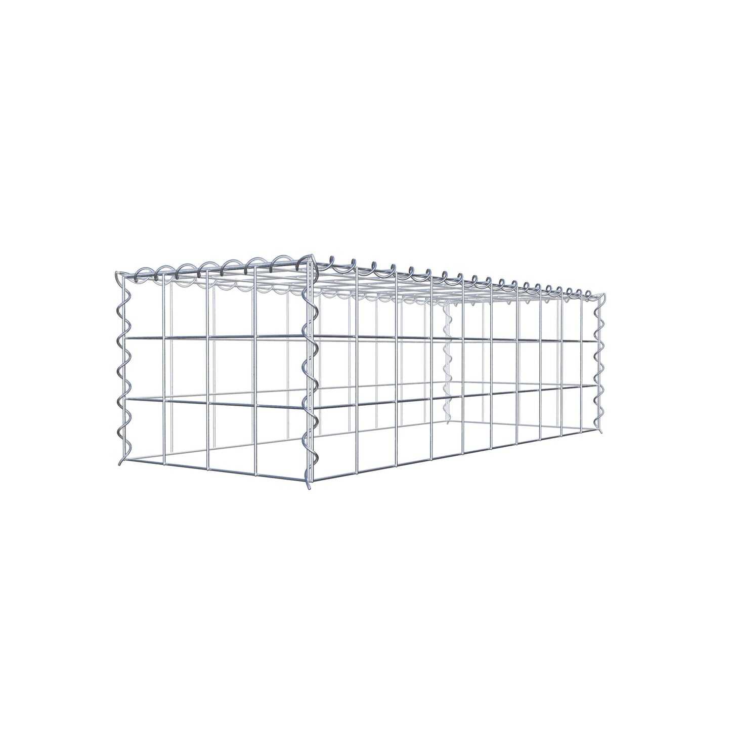 Anbaugabione Typ 3 100 cm x 30 cm x 40 cm (L x H x T), Maschenweite 10 cm x 10 cm, Spirale