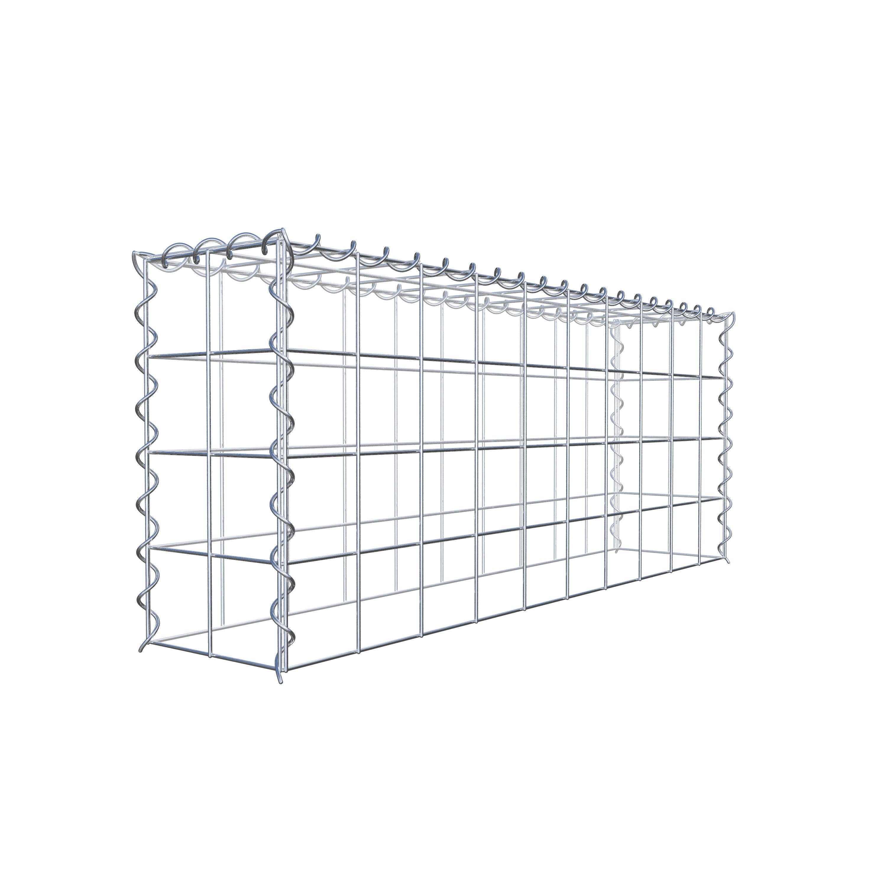 Anbaugabione Typ 3 100 cm x 40 cm x 20 cm (L x H x T), Maschenweite 10 cm x 10 cm, Spirale