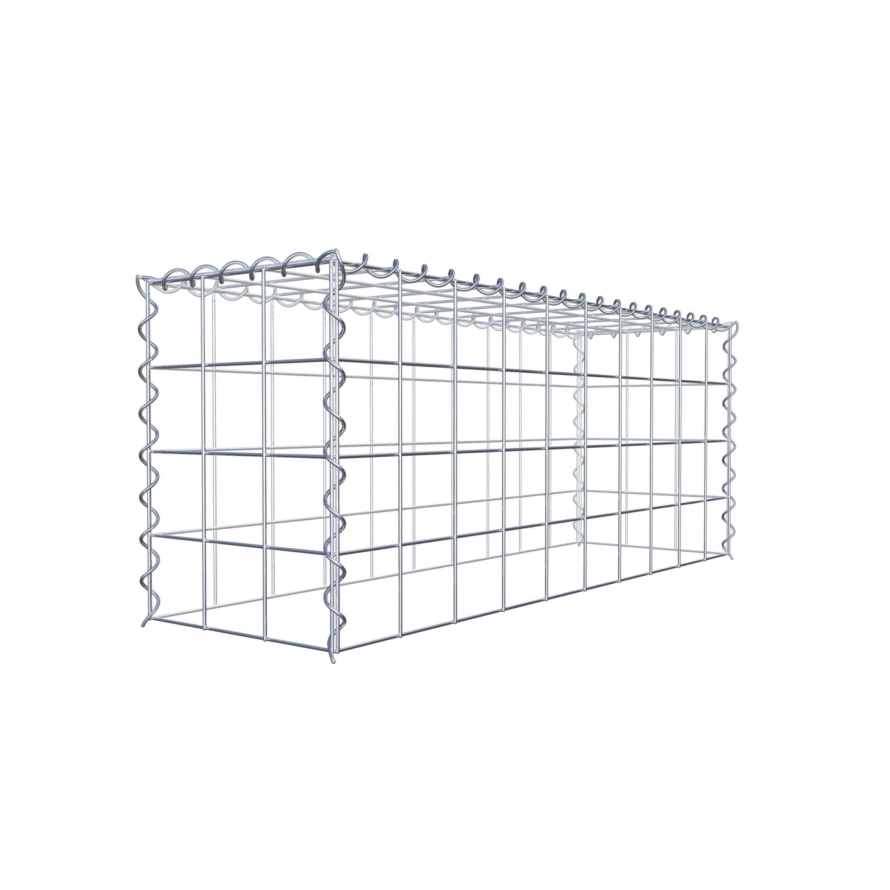 Anbaugabione Typ 3 100 cm x 40 cm x 30 cm (L x H x T), Maschenweite 10 cm x 10 cm, Spirale