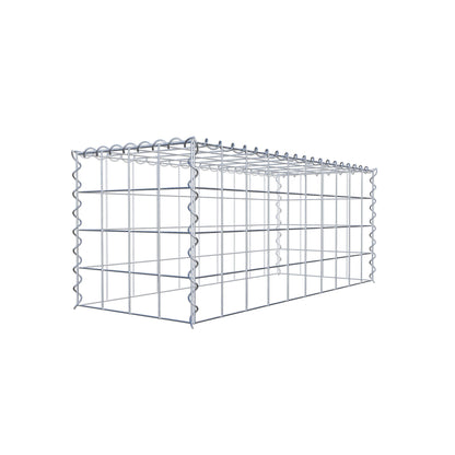 Anbaugabione Typ 3 100 cm x 40 cm x 40 cm (L x H x T), Maschenweite 10 cm x 10 cm, Spirale