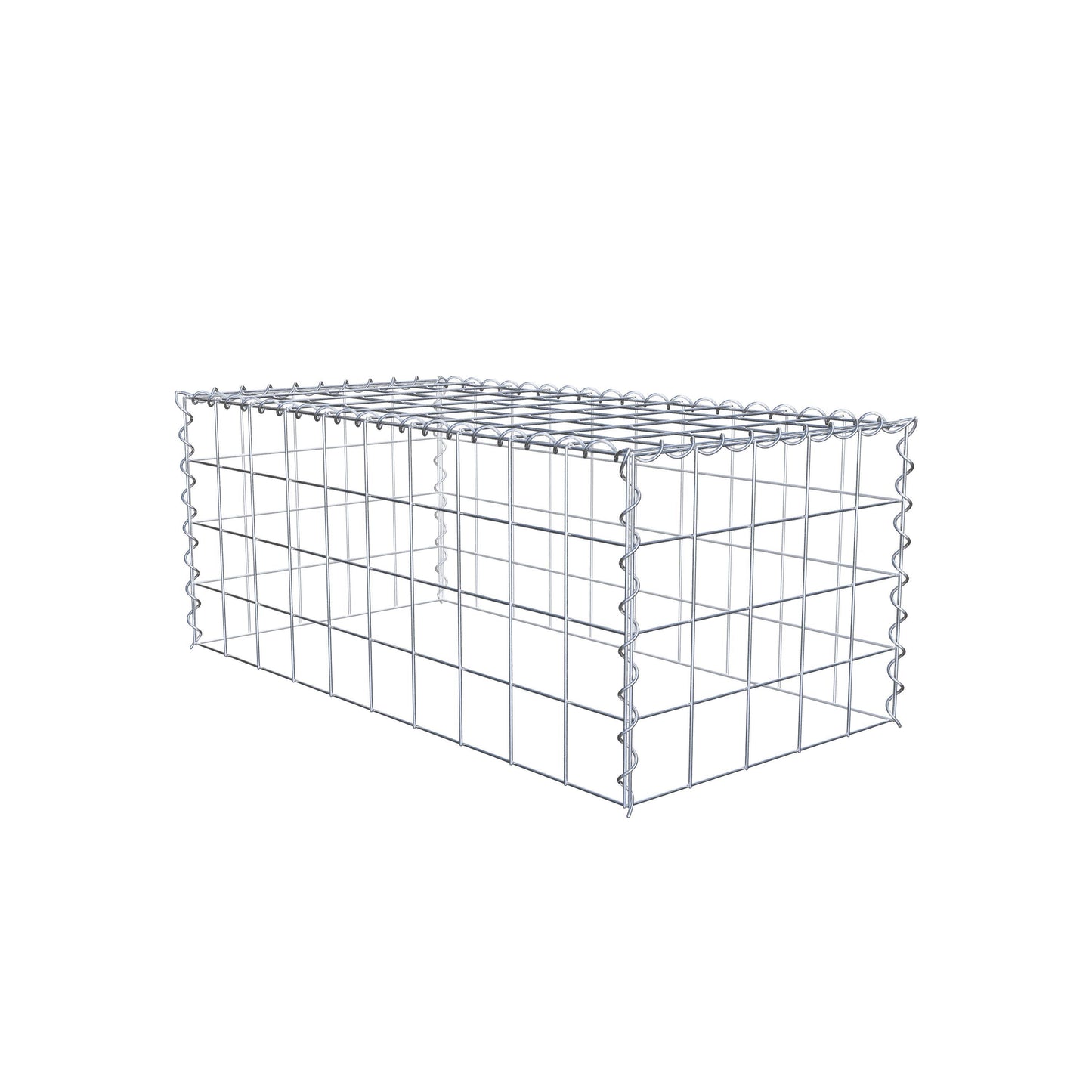 Grown-on gabion type 3 100 cm x 40 cm x 50 cm (L x H x D), mesh size 10 cm x 10 cm, spiral