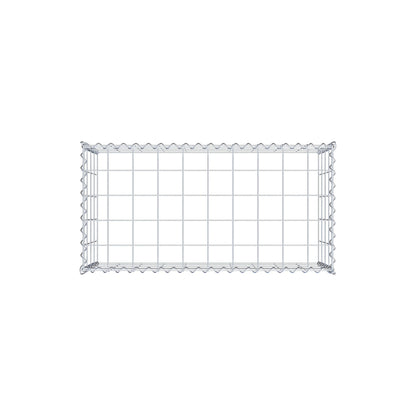 Grown-on gabion type 3 100 cm x 40 cm x 50 cm (L x H x D), mesh size 10 cm x 10 cm, spiral