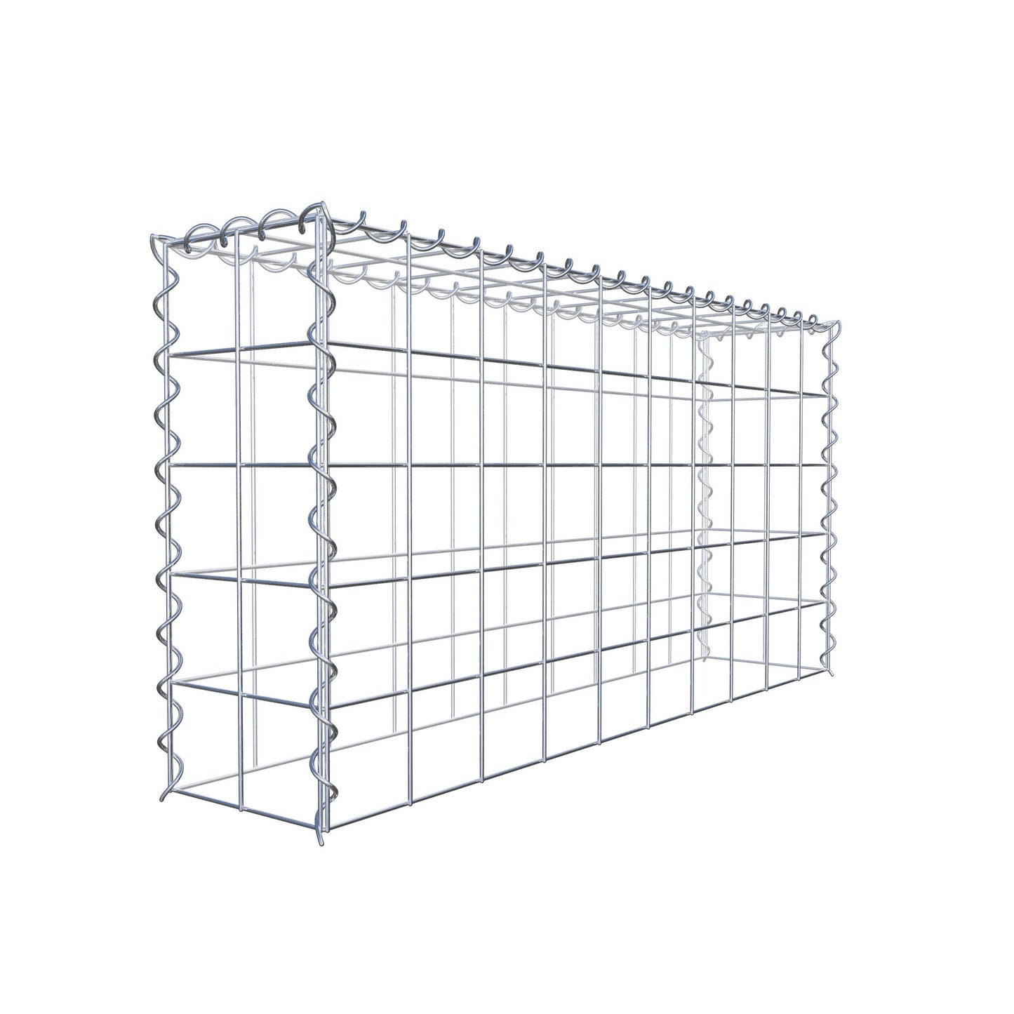 Grown-on gabion type 3 100 cm x 50 cm x 20 cm (L x H x D), mesh size 10 cm x 10 cm, spiral