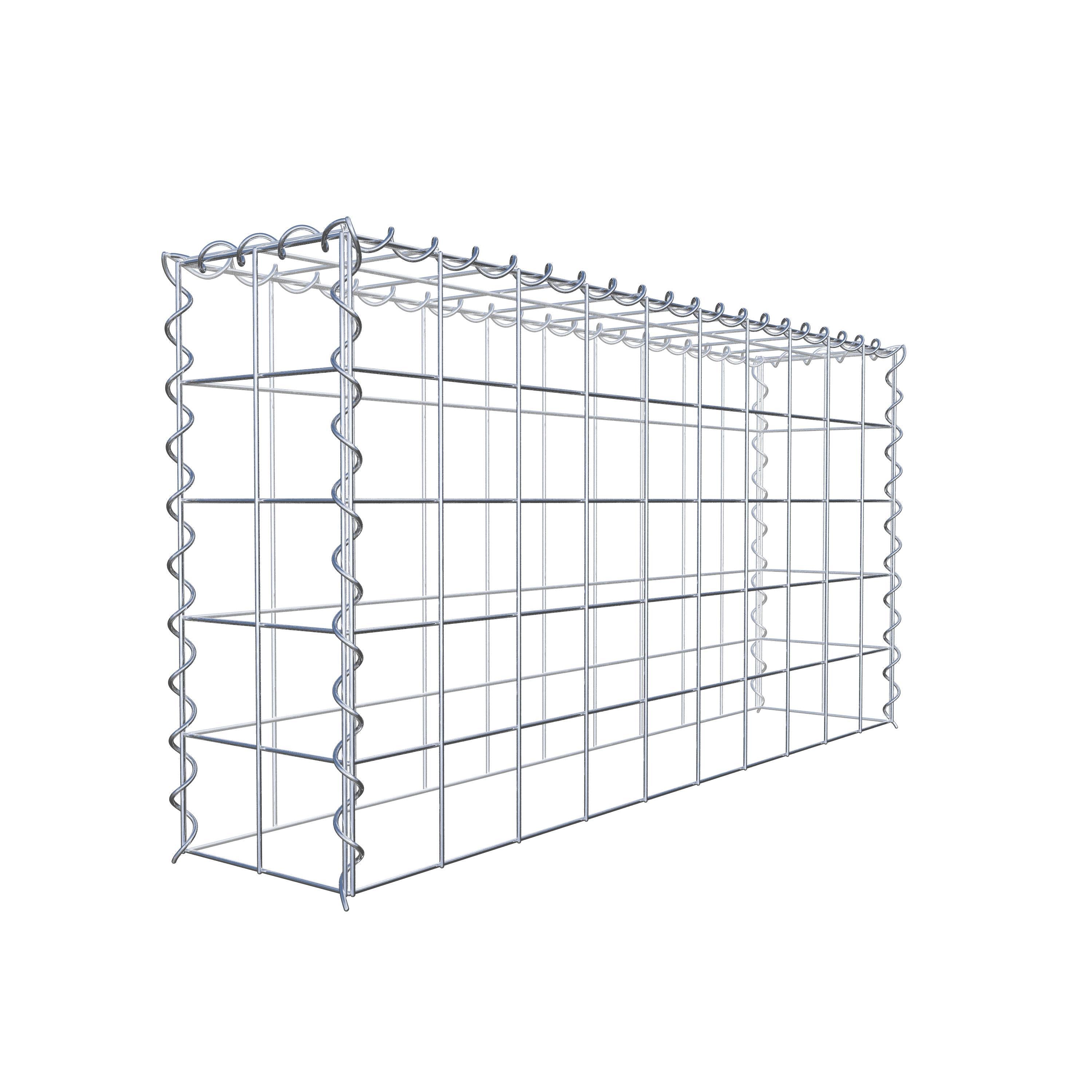 Gabbione aggiuntivo tipo 3 100 cm x 50 cm x 20 cm (L x H x P), maglia 10 cm x 10 cm, spirale