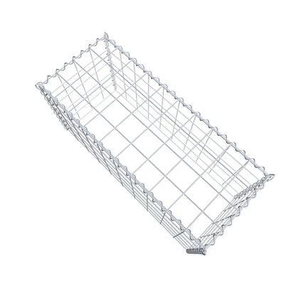 Opvokset gabion type 3 100 cm x 50 cm x 40 cm (L x H x D), maskestørrelse 10 cm x 10 cm, spiral