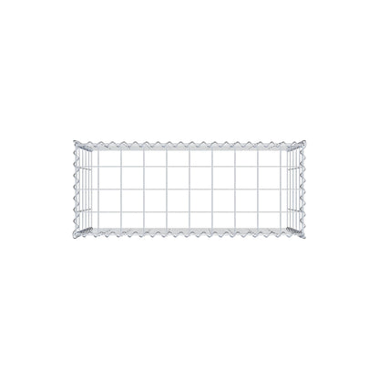 Opvokset gabion type 3 100 cm x 50 cm x 40 cm (L x H x D), maskestørrelse 10 cm x 10 cm, spiral