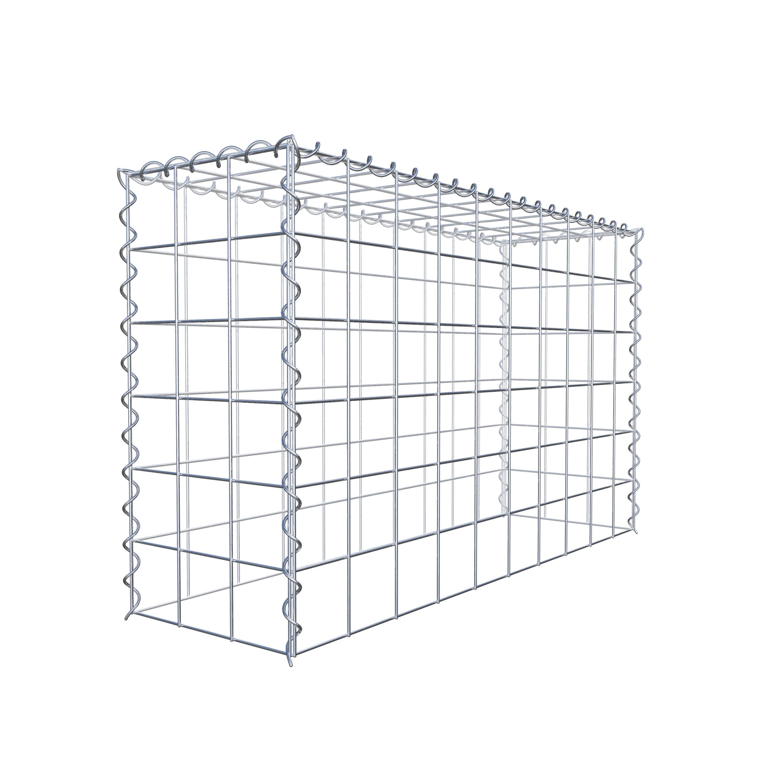 Gabbione aggiuntivo tipo 3 100 cm x 60 cm x 30 cm (L x A x P), maglia 10 cm x 10 cm, spirale