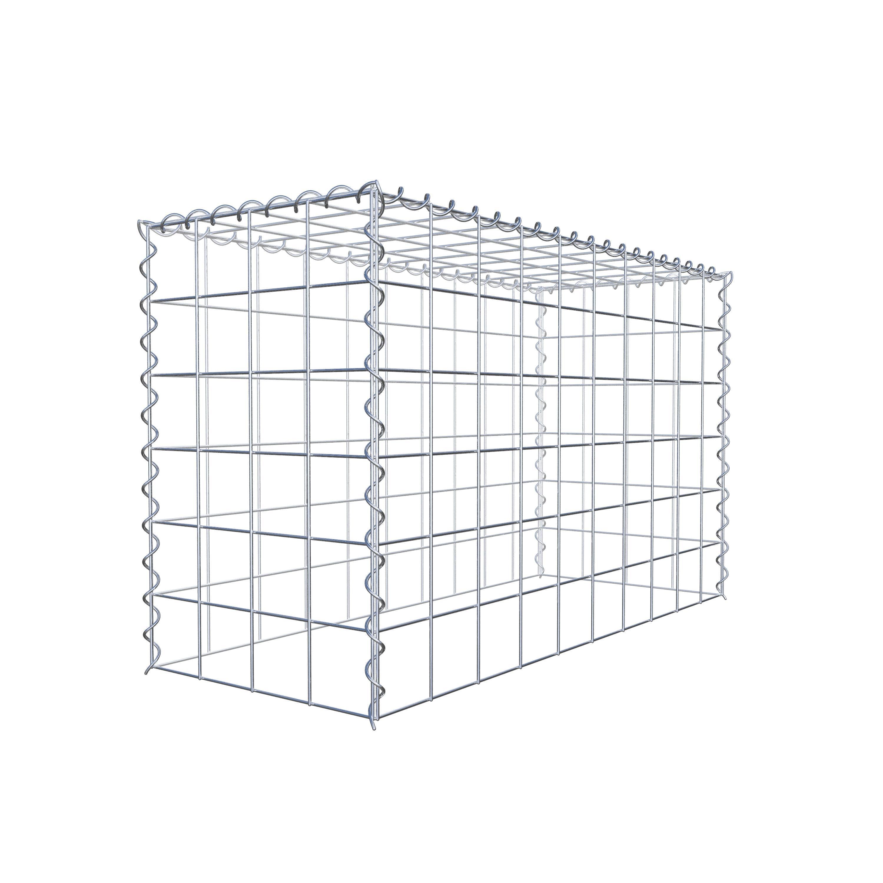 Gabbione aggiuntivo tipo 3 100 cm x 60 cm x 40 cm (L x H x P), maglia 10 cm x 10 cm, spirale