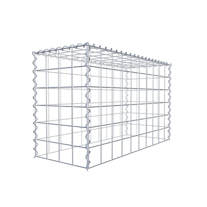 Anbaugabione Typ 3 100 cm x 60 cm x 40 cm (L x H x T), Maschenweite 10 cm x 10 cm, Spirale