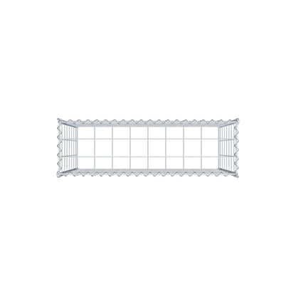 Anbaugabione Typ 3 100 cm x 80 cm x 30 cm (L x H x T), Maschenweite 10 cm x 10 cm, Spirale