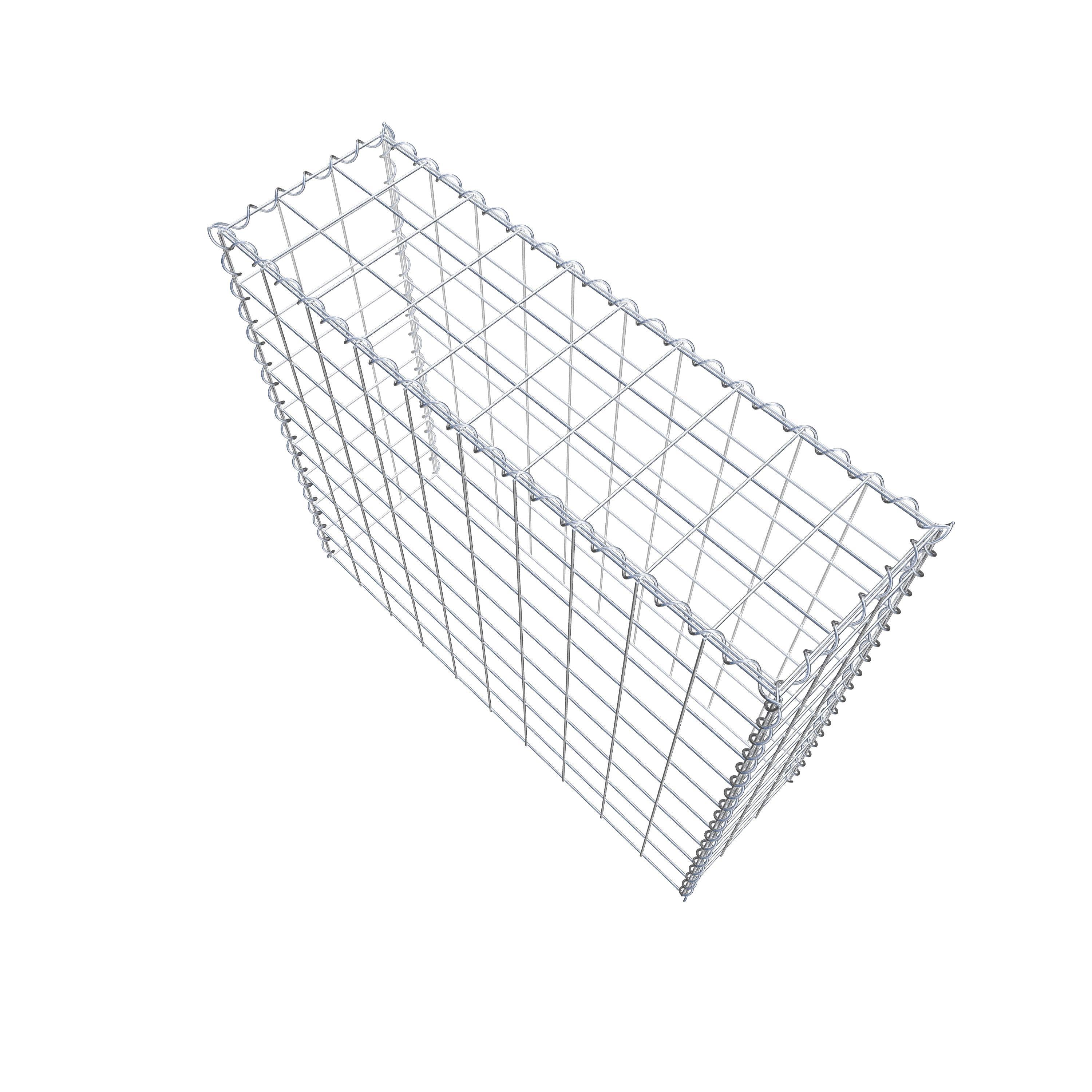 Påväxt gabion typ 3 100 cm x 90 cm x 30 cm (L x H x D), maskstorlek 10 cm x 10 cm, spiral