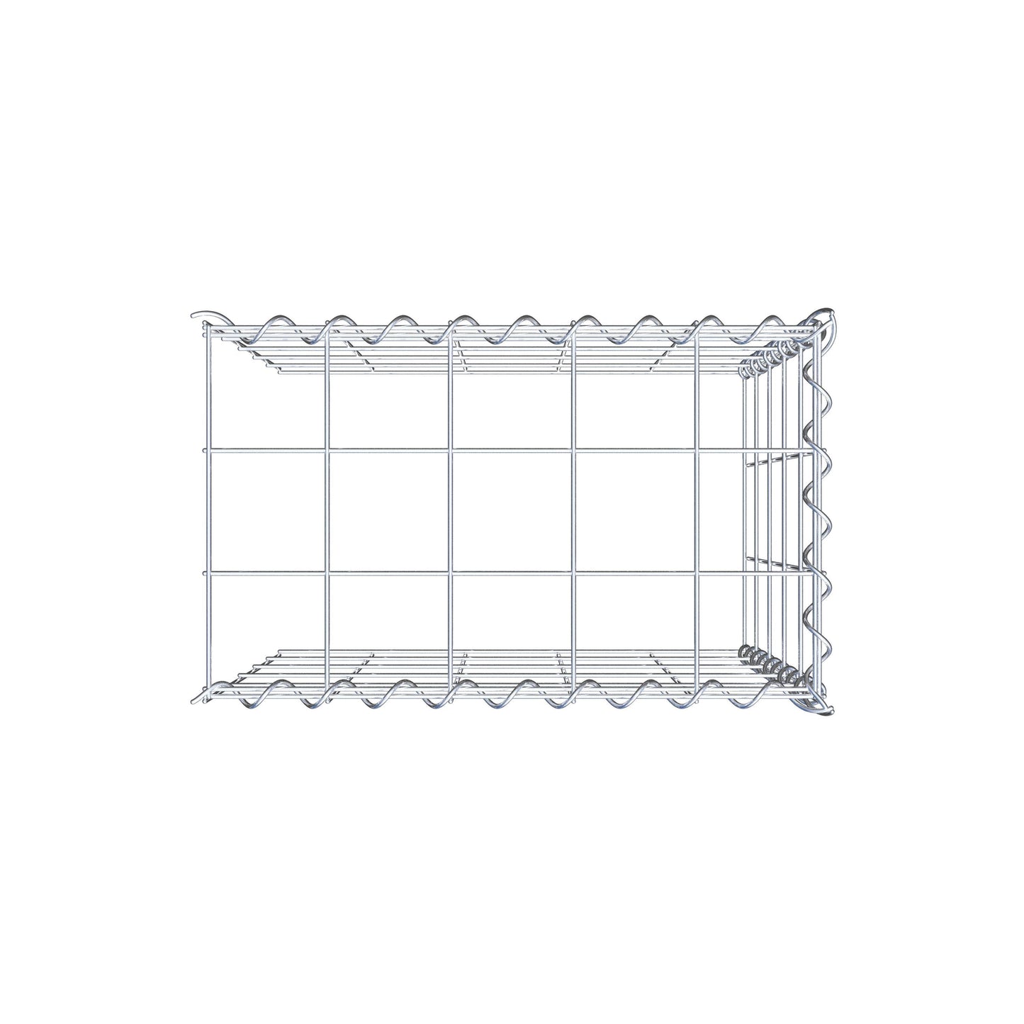 Gavión adicional tipo 4 50 cm x 50 cm x 30 cm (L x A x P), malla 10 cm x 10 cm, en espiral