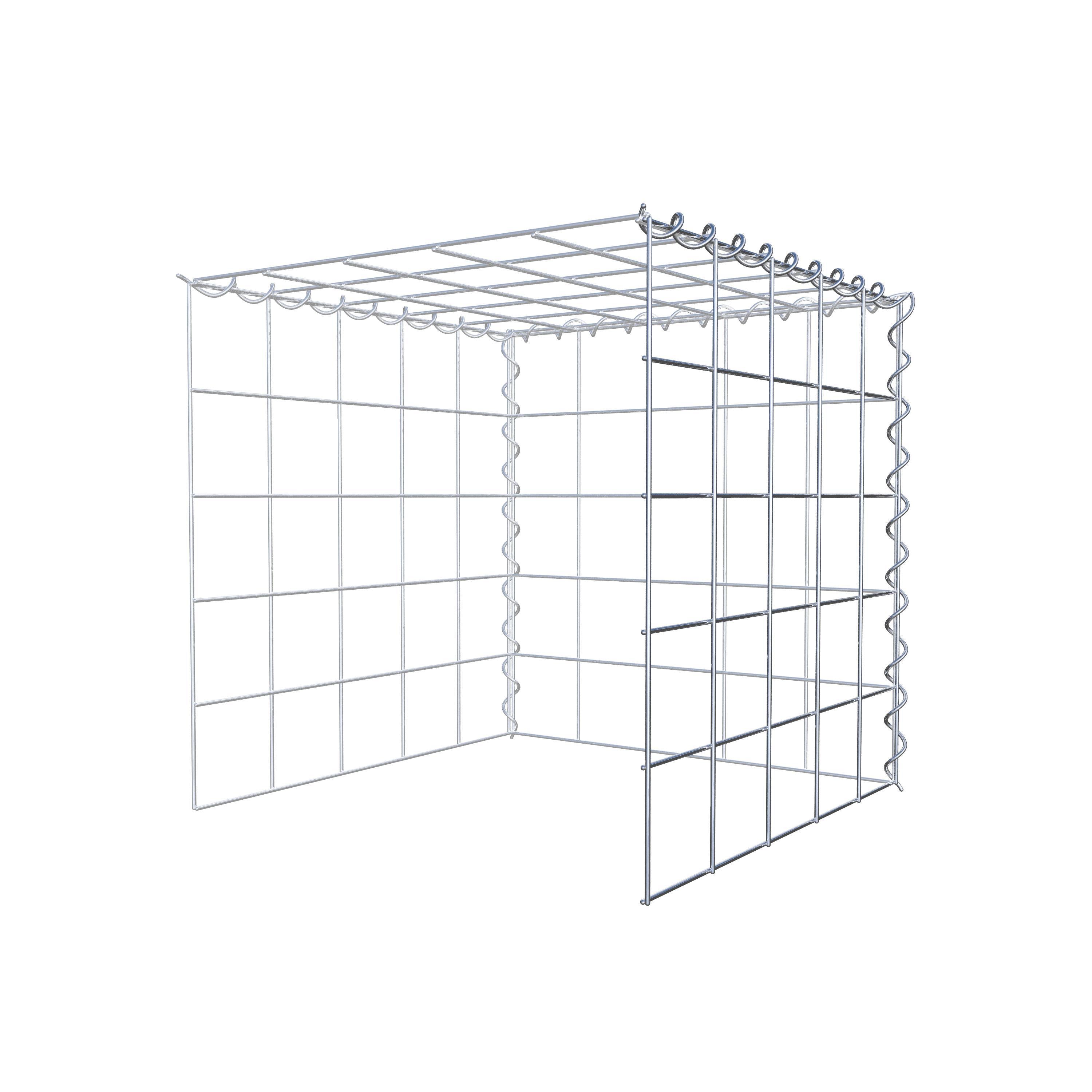 Anbaugabione Typ 4 50 cm x 50 cm x 50 cm (L x H x T), Maschenweite 10 cm x 10 cm, Spirale