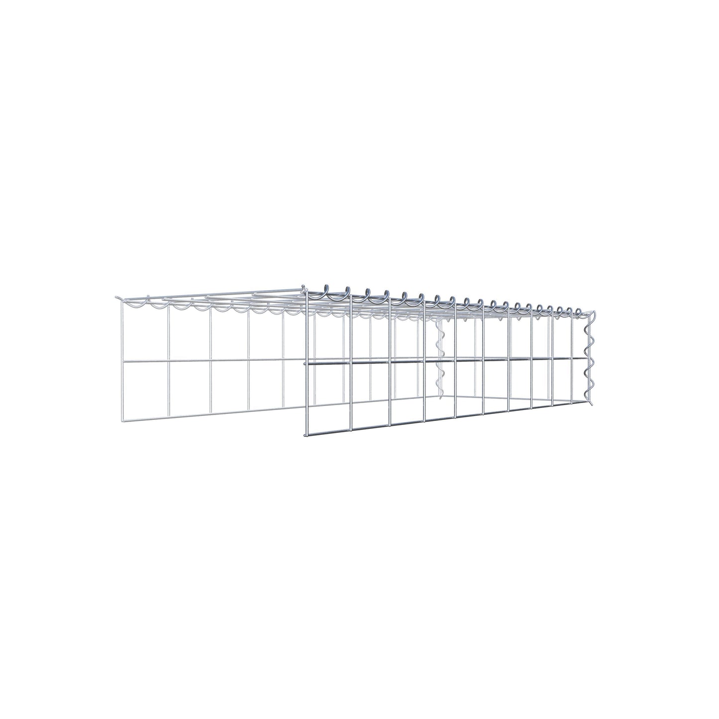 Anbaugabione Typ 4 100 cm x 20 cm x 40 cm (L x H x T), Maschenweite 10 cm x 10 cm, Spirale