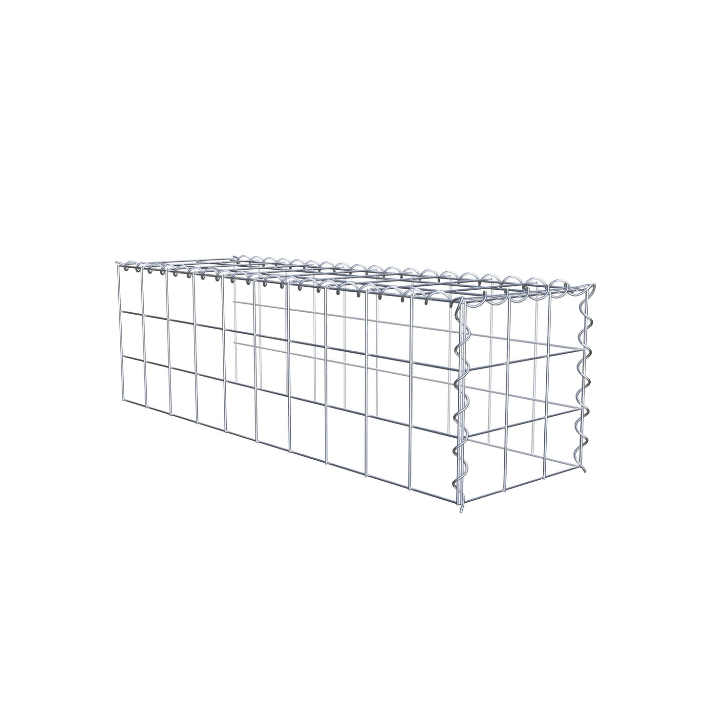 Anbaugabione Typ 4 100 cm x 30 cm x 30 cm (L x H x T), Maschenweite 10 cm x 10 cm, Spirale