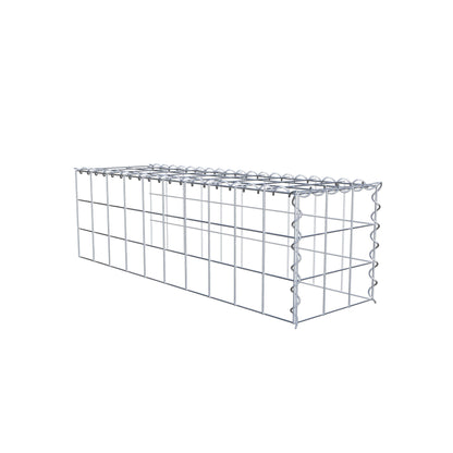 Anbaugabione Typ 4 100 cm x 30 cm x 30 cm (L x H x T), Maschenweite 10 cm x 10 cm, Spirale