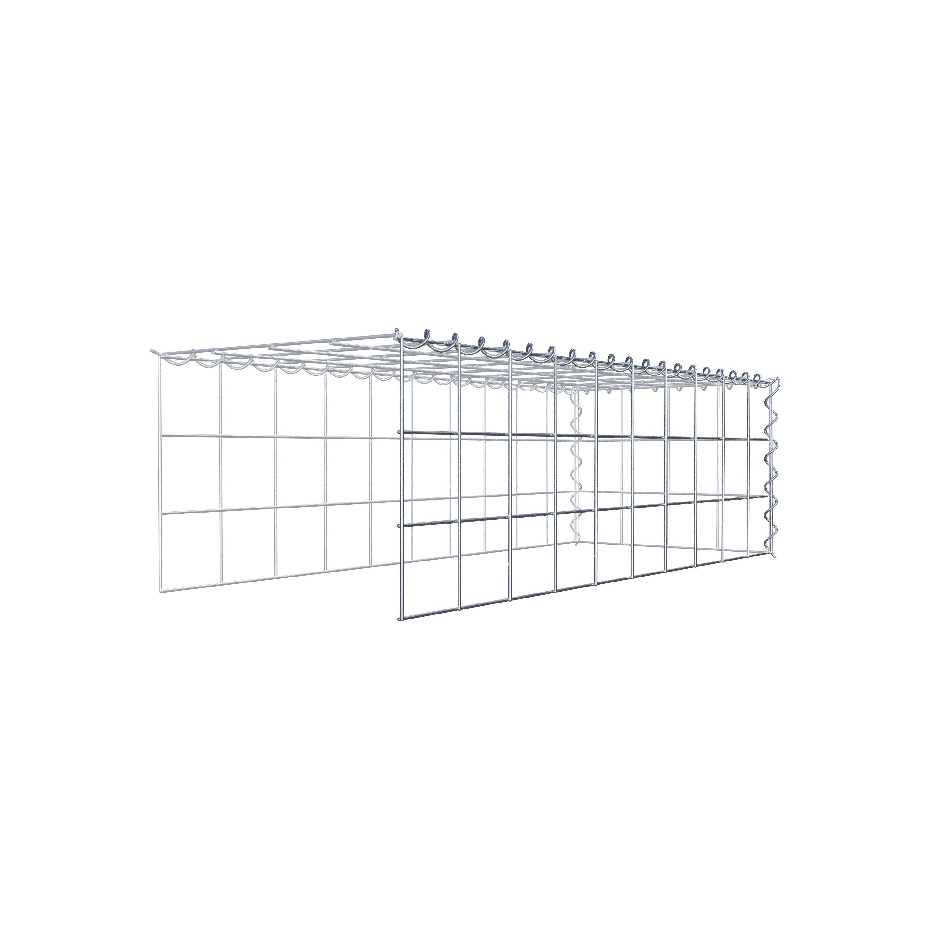 Anbaugabione Typ 4 100 cm x 30 cm x 40 cm (L x H x T), Maschenweite 10 cm x 10 cm, Spirale