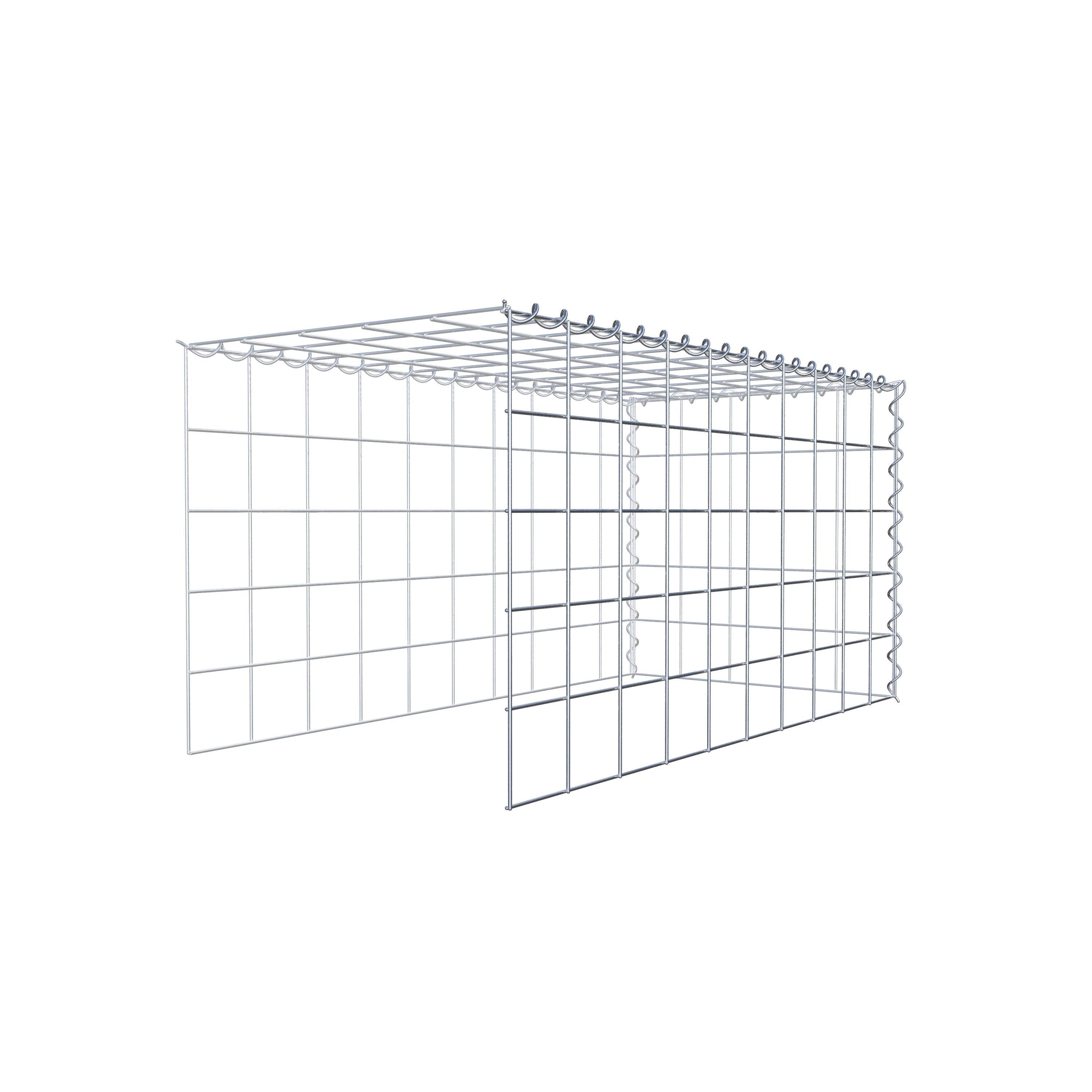 Anbaugabione Typ 4 100 cm x 50 cm x 50 cm (L x H x T), Maschenweite 10 cm x 10 cm, Spirale