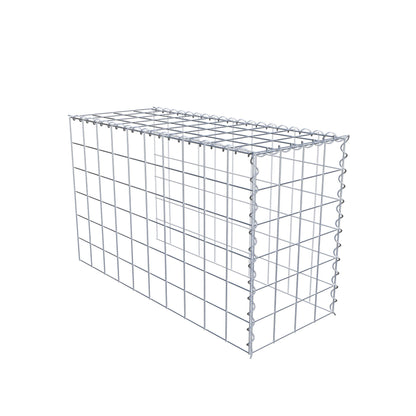 Anbaugabione Typ 4 100 cm x 60 cm x 40 cm (L x H x T), Maschenweite 10 cm x 10 cm, Spirale