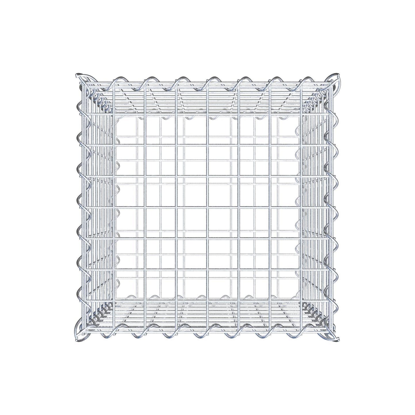 Gabbione 40 cm x 40 cm x 40 cm (L x H x P), maglia 5 cm x 5 cm, spirale