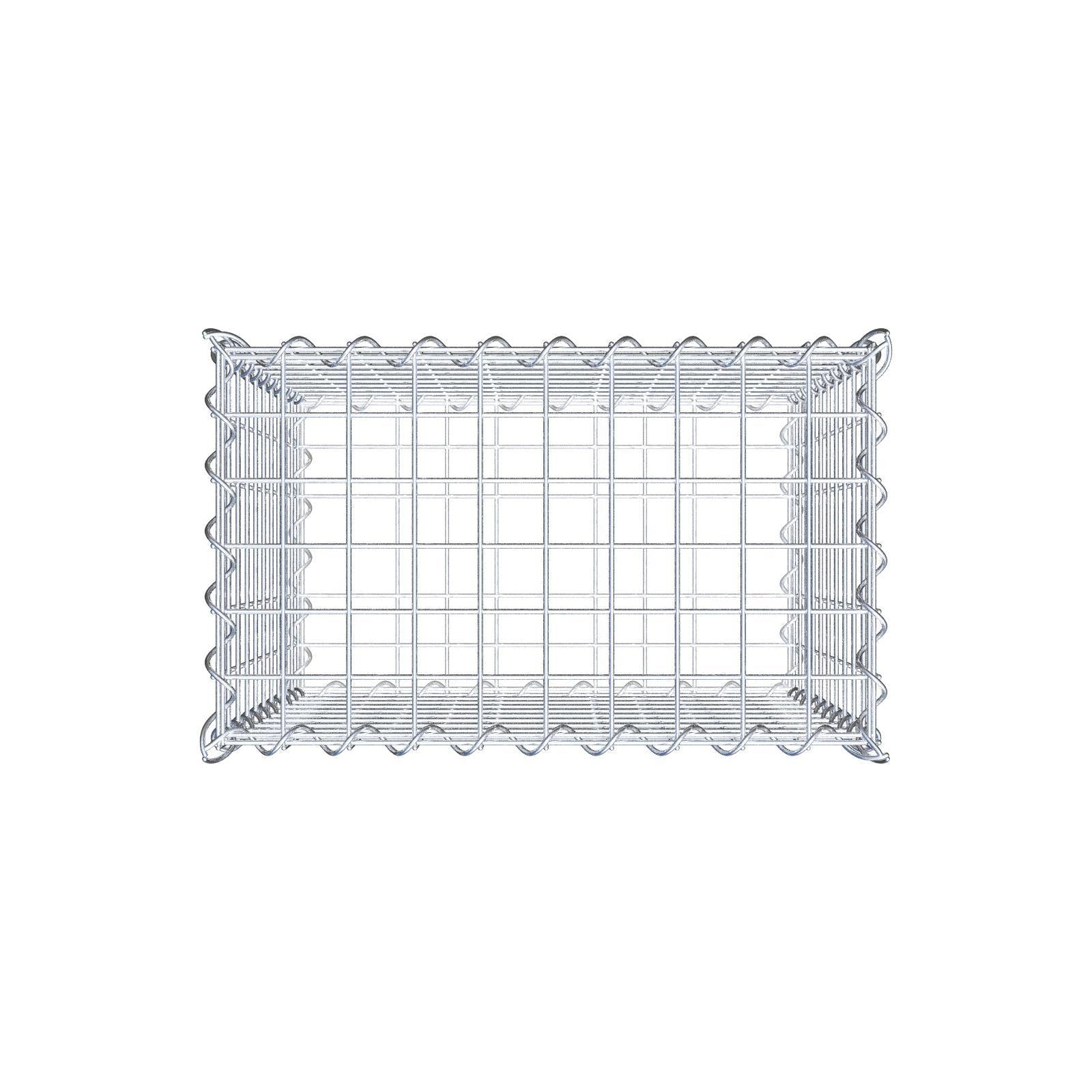 Gabione 50 cm x 50 cm x 30 cm (L x H x T), Maschenweite 5 cm x 5 cm, Spirale