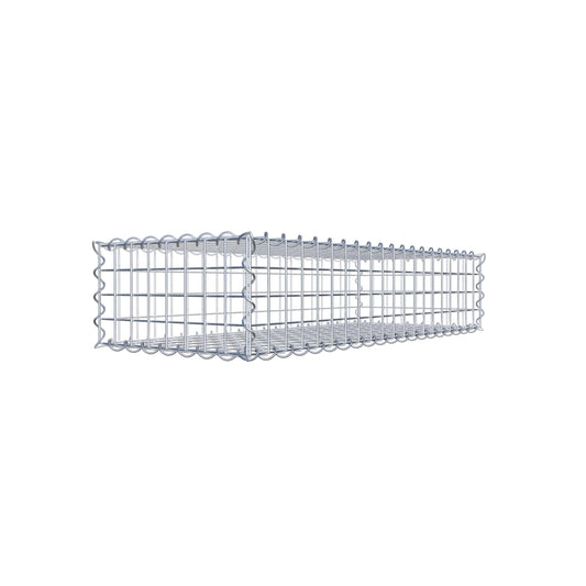 Gabbione 100 cm x 20 cm x 40 cm (L x H x P), maglia 5 cm x 5 cm, spirale