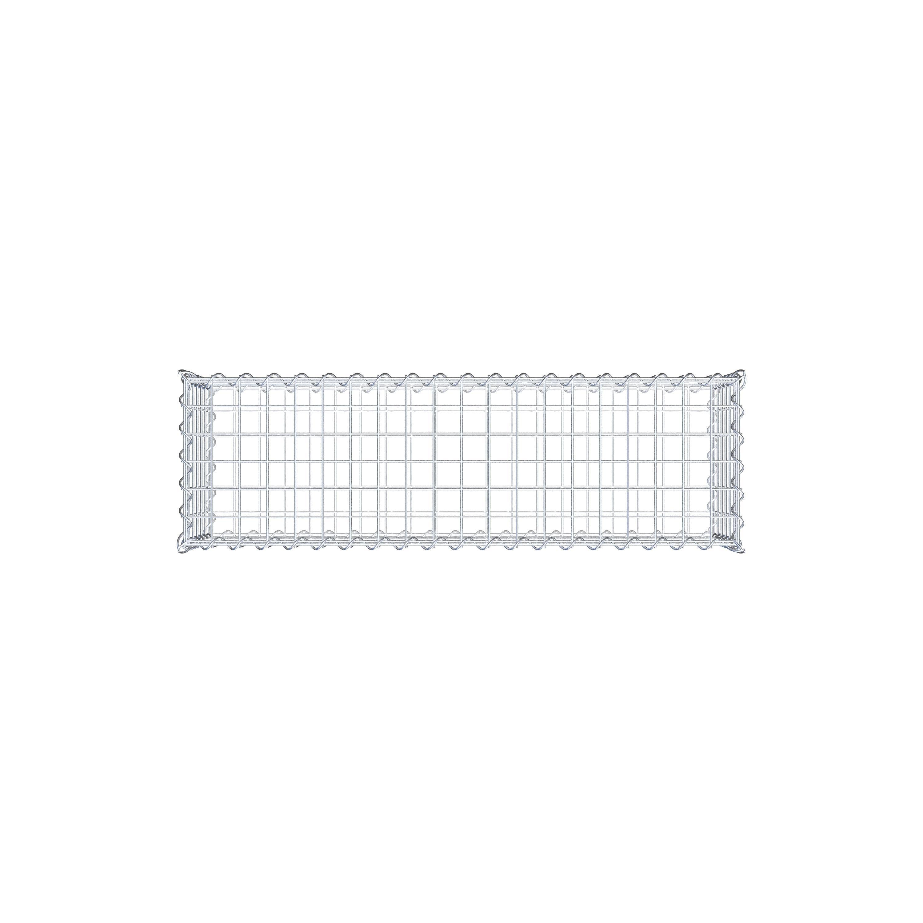 Gabion 100 cm x 30 cm x 30 cm (L x H x D), maskestørrelse 5 cm x 5 cm, spiral