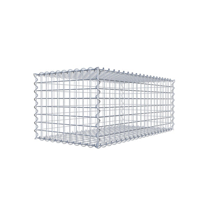 Gabion 100 cm x 40 cm x 50 cm (L x H x D), maskstorlek 5 cm x 5 cm, spiral