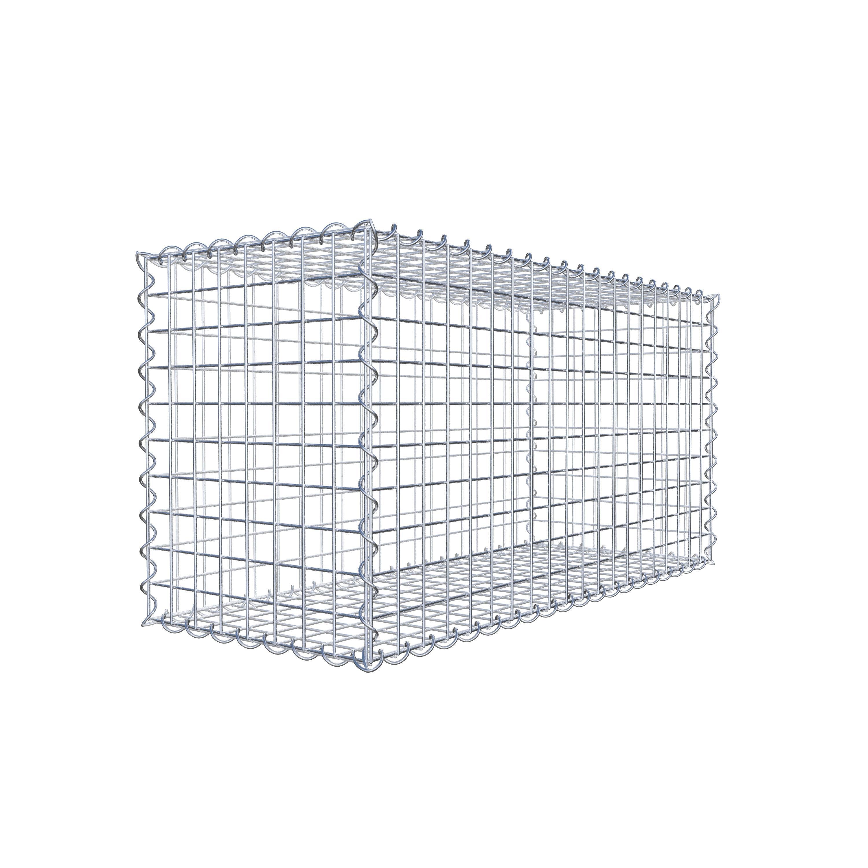 Gabion 100 cm x 50 cm x 40 cm (L x H x D), maskestørrelse 5 cm x 5 cm, spiral