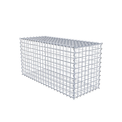 Gabion 100 cm x 50 cm x 40 cm (L x H x P), mailles 5 cm x 5 cm, spirale