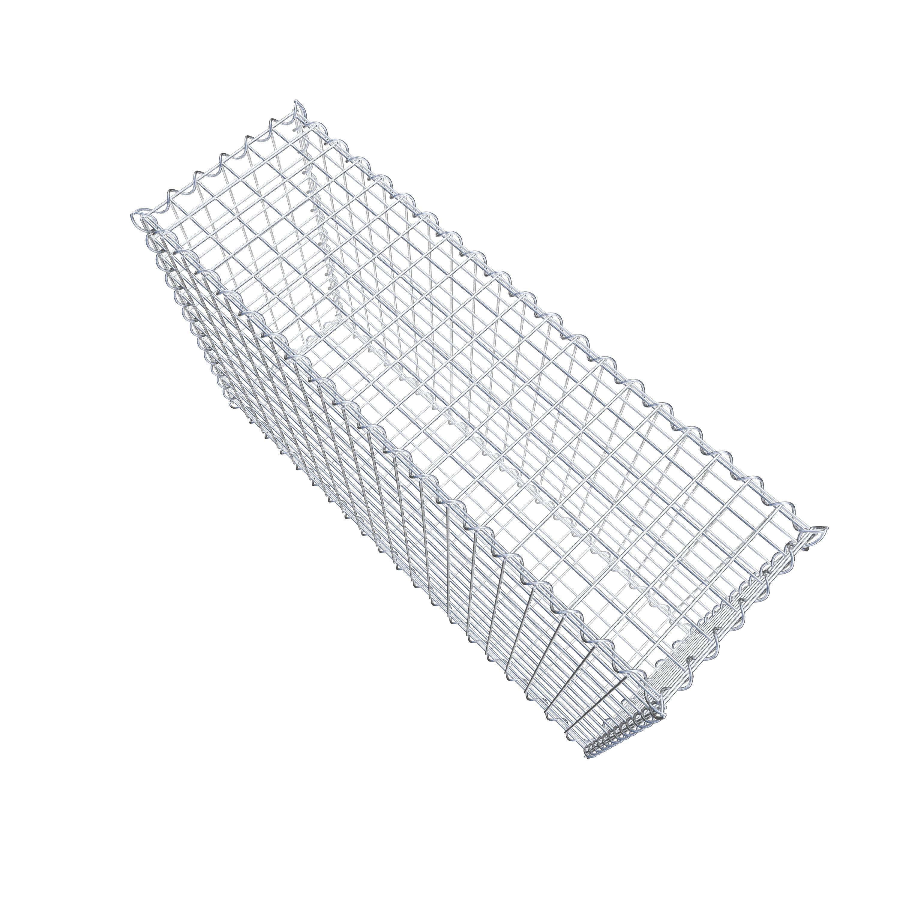 Gabion 100 cm x 60 cm x 30 cm (L x H x D), maskestørrelse 5 cm x 5 cm, spiral