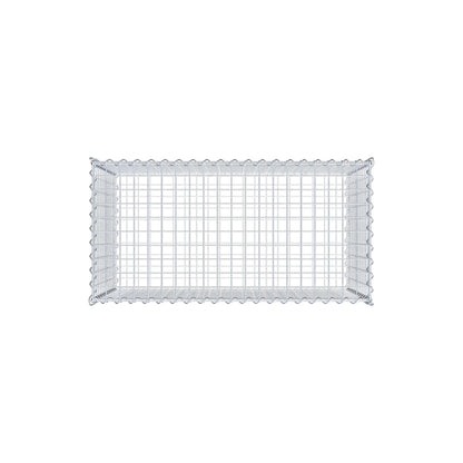 Gabion 100 cm x 60 cm x 50 cm (L x H x P), mailles 5 cm x 5 cm, spirale