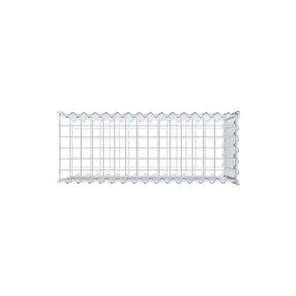 Gabion rapporté type 2 80 cm x 40 cm x 30 cm (L x H x P), mailles 5 cm x 5 cm, spirale