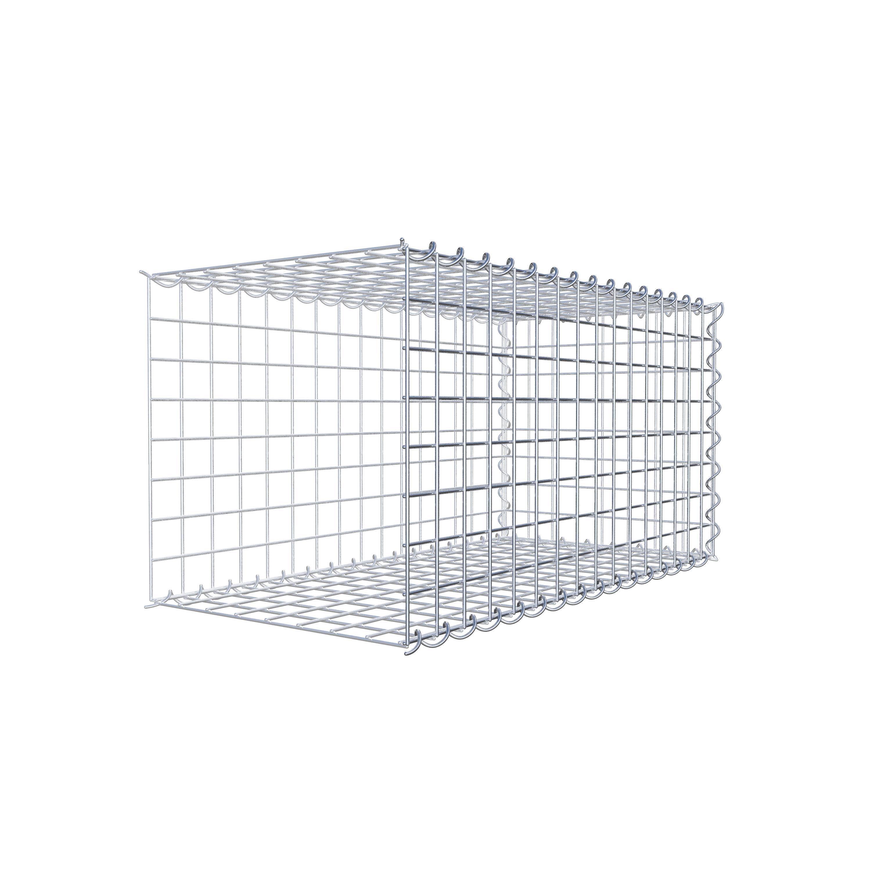 Gabião tipo 2 80 cm x 40 cm x 40 cm (C x A x P), malhagem 5 cm x 5 cm, espiral
