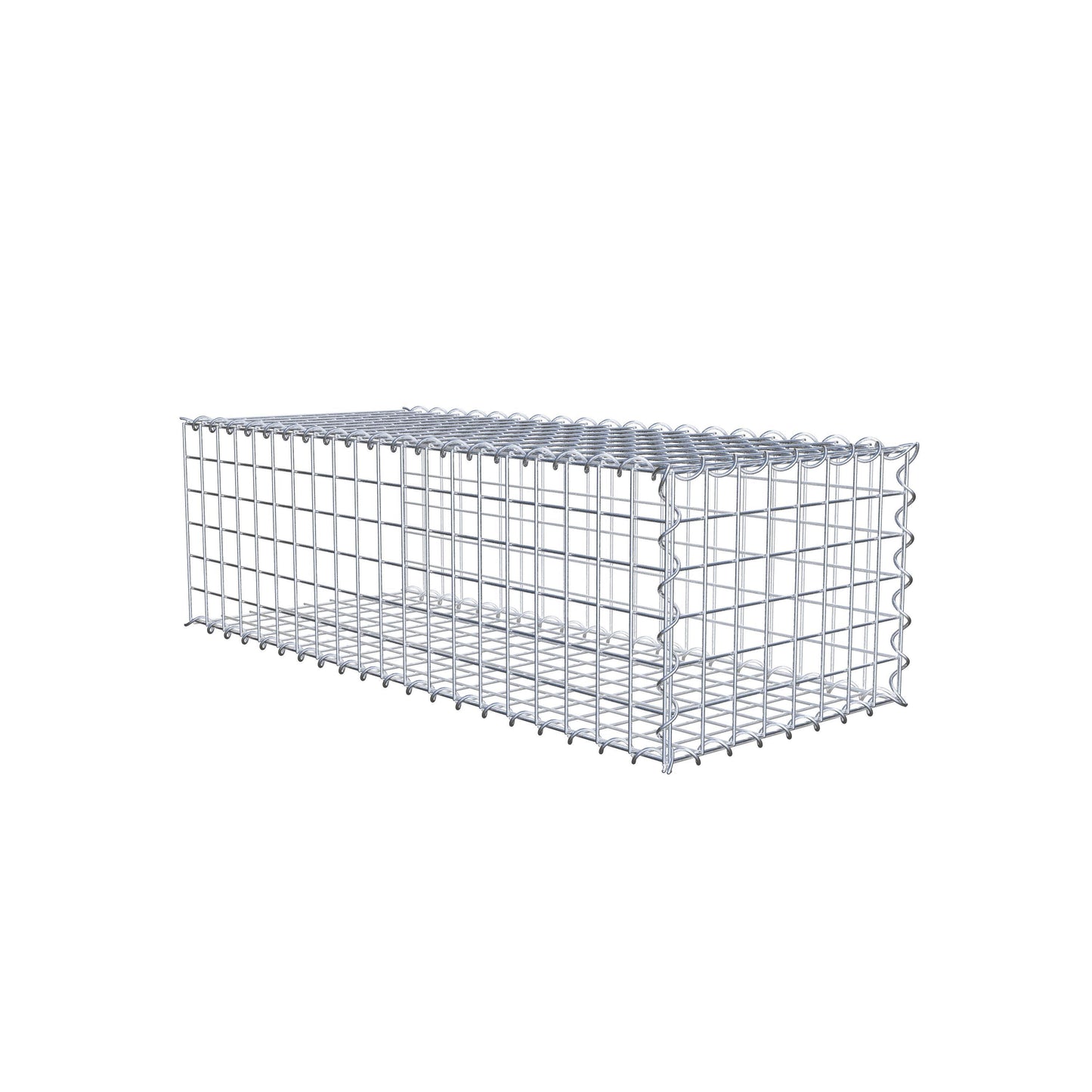 Grown-on gabion type 2 100 cm x 30 cm x 40 cm (L x H x D), mesh size 5 cm x 5 cm, spiral