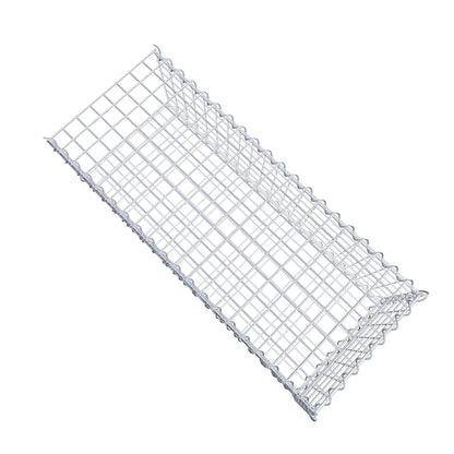 Grown-on gabion type 2 100 cm x 30 cm x 40 cm (L x H x D), mesh size 5 cm x 5 cm, spiral
