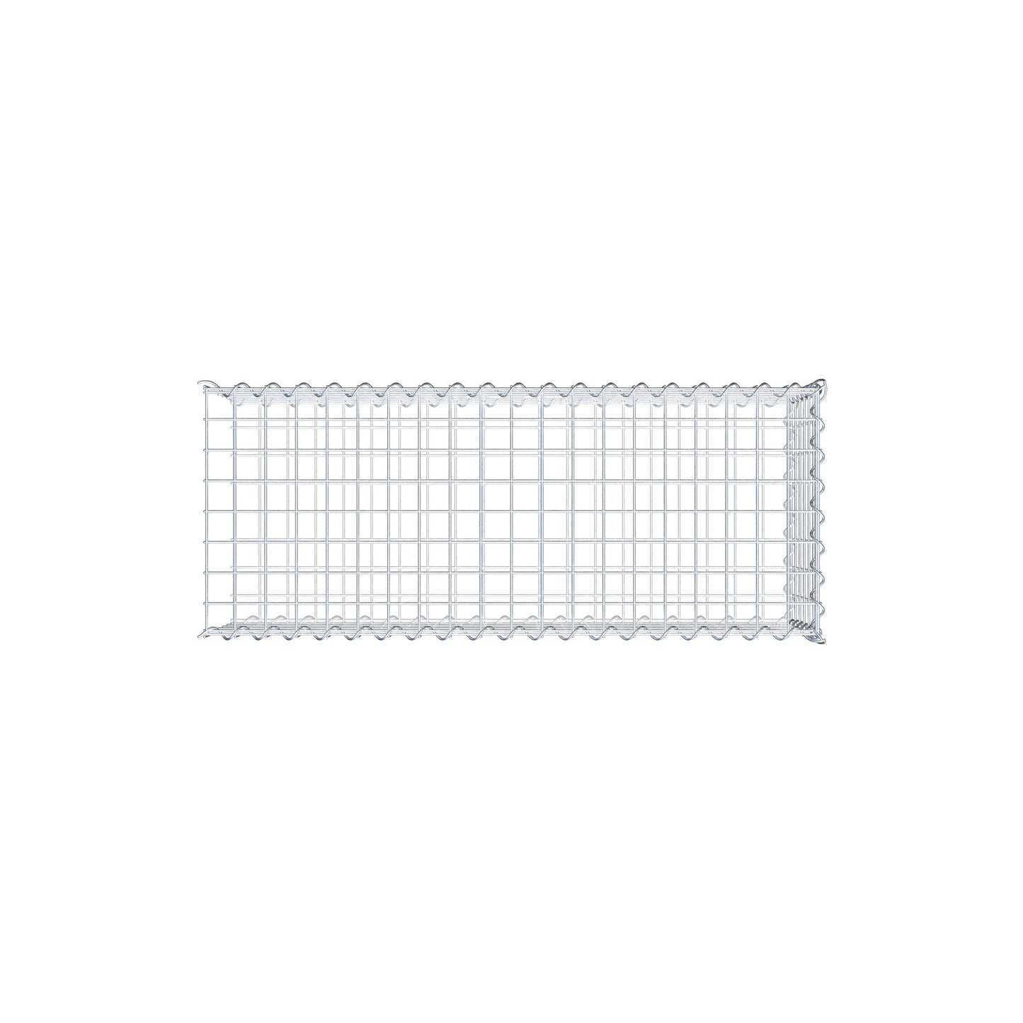 Grown-on gabion type 2 100 cm x 30 cm x 40 cm (L x H x D), mesh size 5 cm x 5 cm, spiral