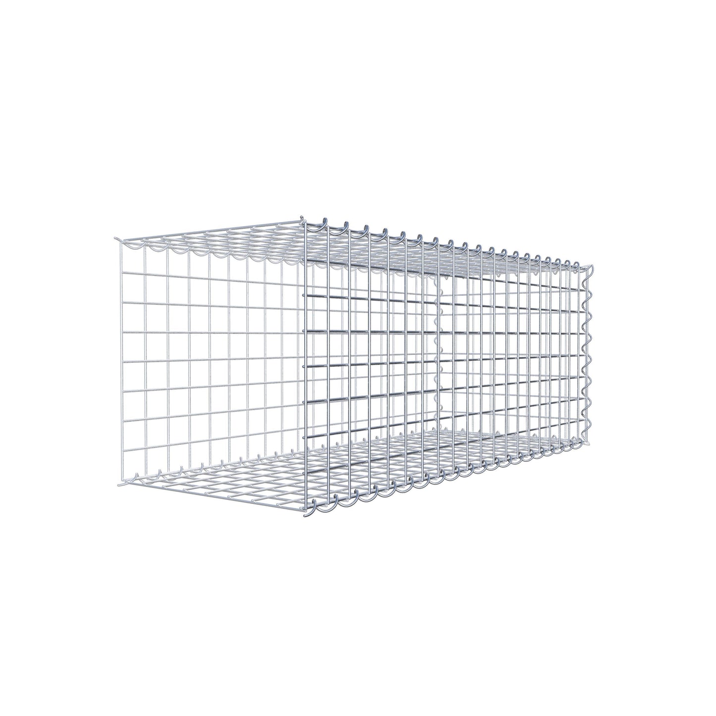 Påväxt gabion typ 2 100 cm x 40 cm x 40 cm (L x H x D), maskstorlek 5 cm x 5 cm, spiral